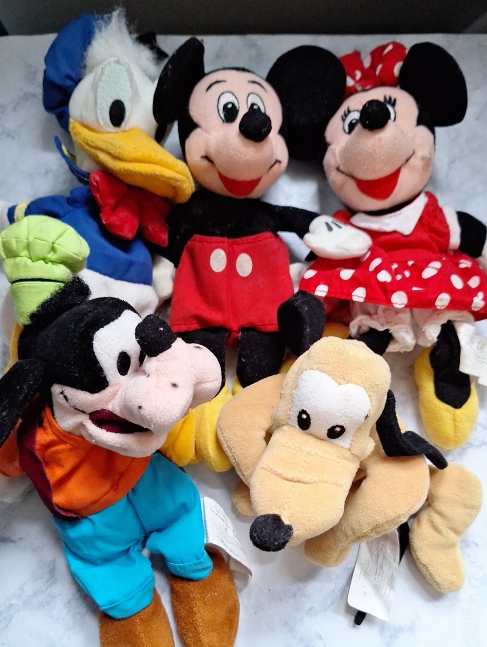 A Disney Multicolor Plush Character Set - Fab Five Vintage